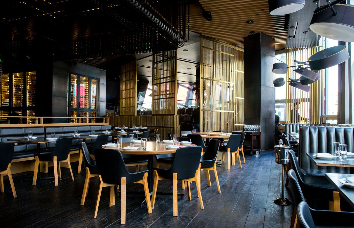 Dining room of an upscale restaurant